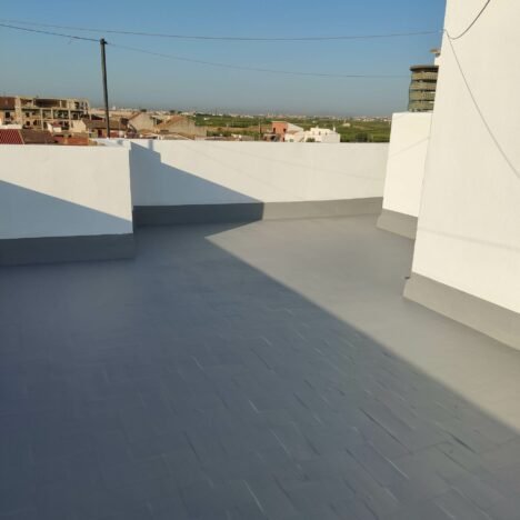 Reparación de terraza con membrana asfáltica polimérica autoprotegida